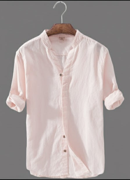 Men’s Classic pink Kurta Cotton Shirt